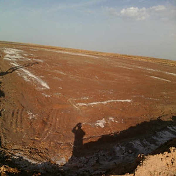 2014年春阿克苏用户应用禾康改良剂通过洪流漫灌方法改良盐碱荒地